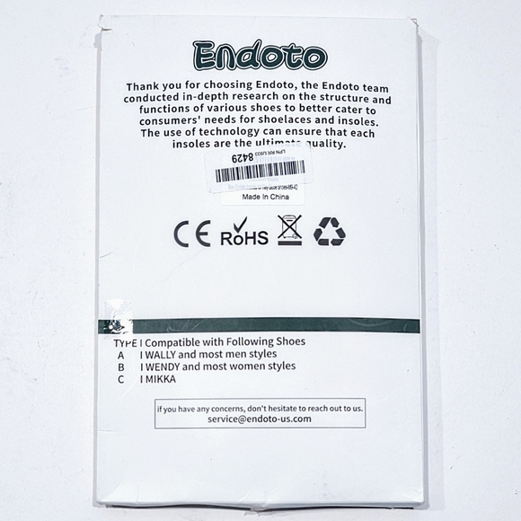 Replacement Insoles for Hey Dude Wally Shoe Mens Endoto Fits Men's 42 Size 9 US - Picture 5 of 6